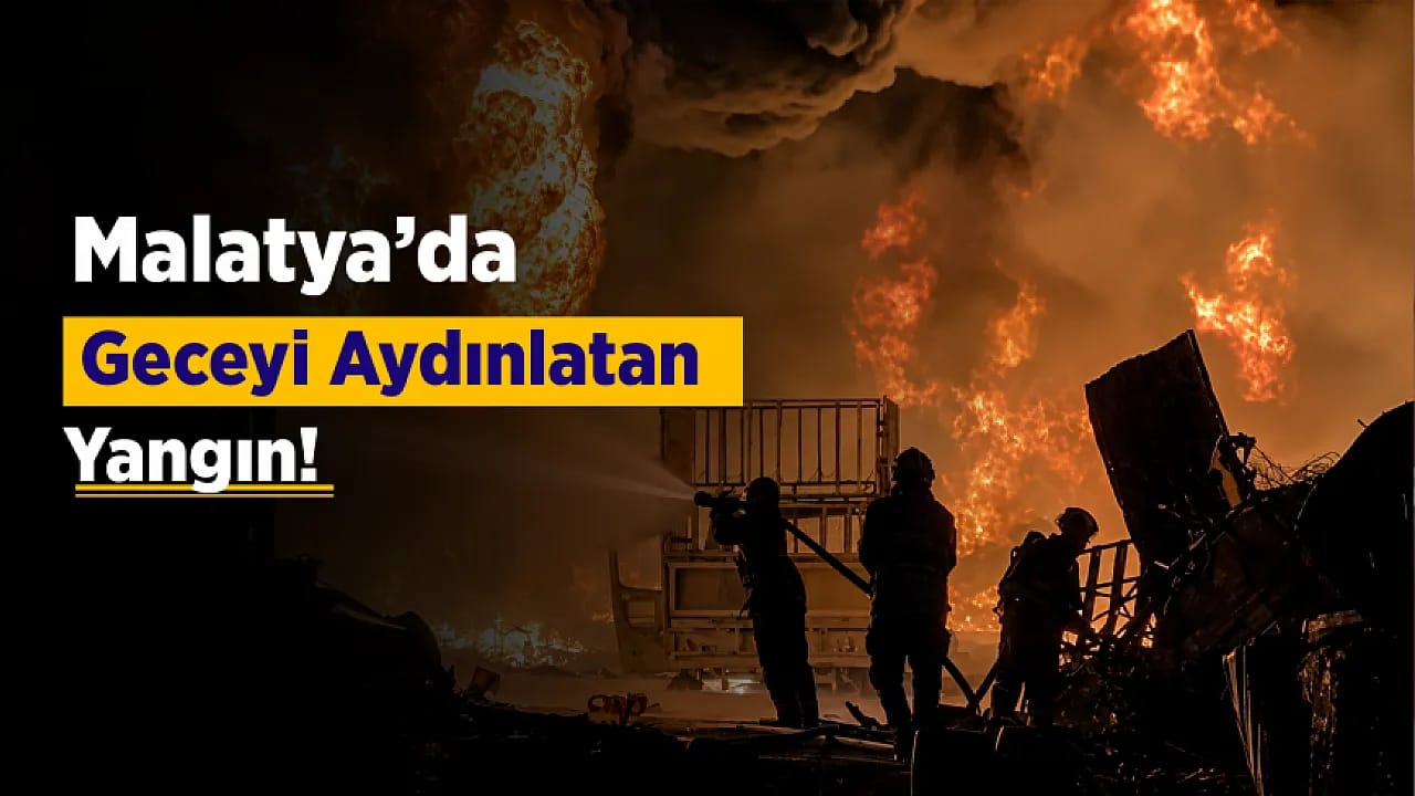 Malatya Hurdacılar Sitesi'nde Korkutan Yangın! Alevler İş Yerlerine Sıçradı