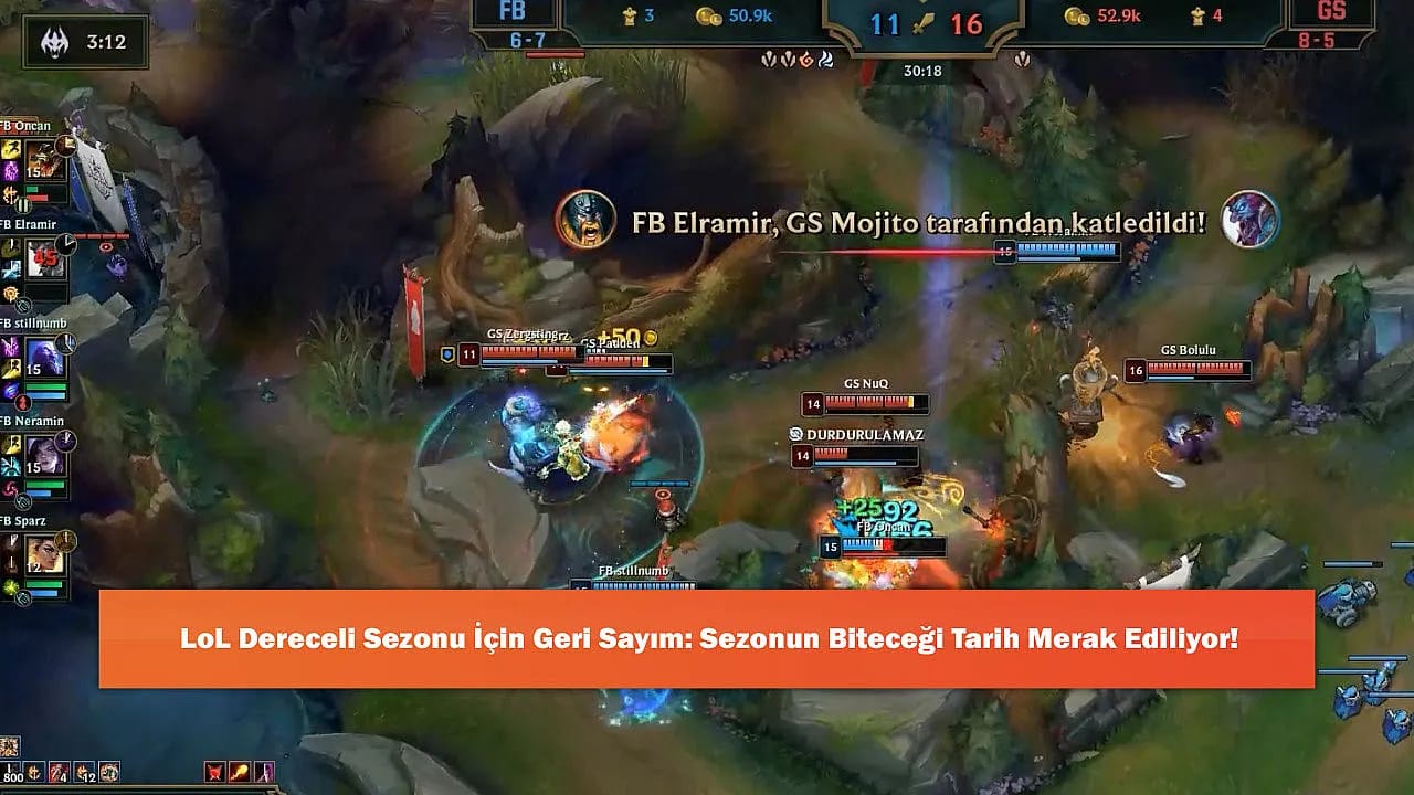 LoL Dereceli Sezonu İçin Geri Sayım: Sezonun Biteceği Tarih Merak Ediliyor!