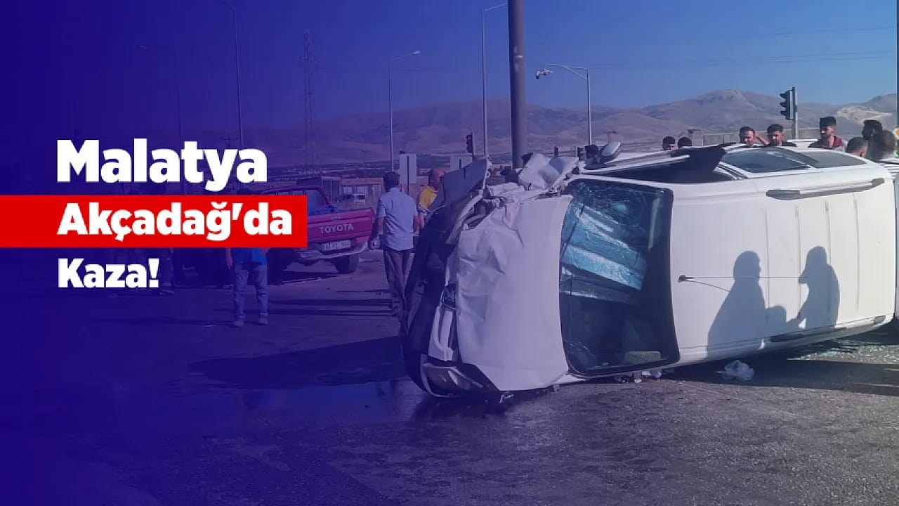 Malatya'da İki Otomobil Çarpıştı! 2 Kişi Yaralandı