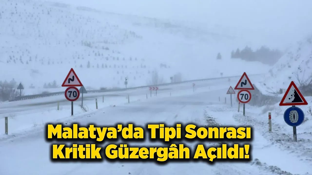 Malatya'da Kapanan Yol Saatler Sonra Açıldı