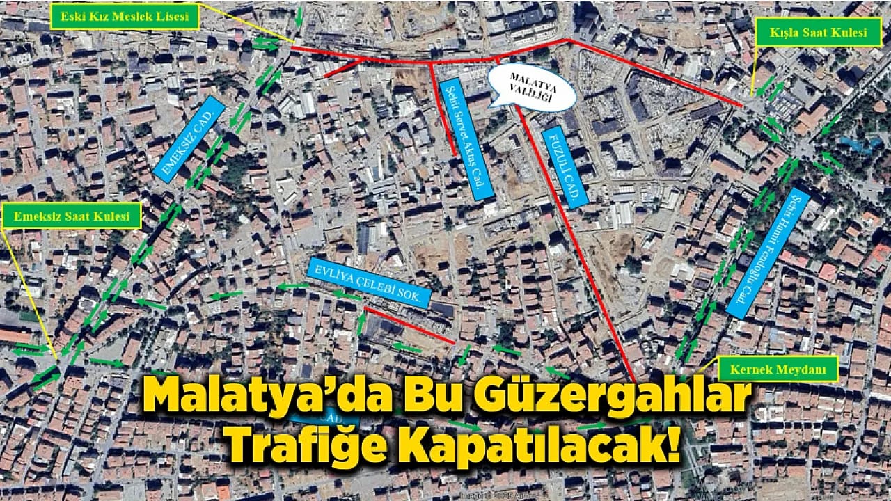 Malatya'da Yeni Hat İmalatı İçin Trafik Düzenlemesi