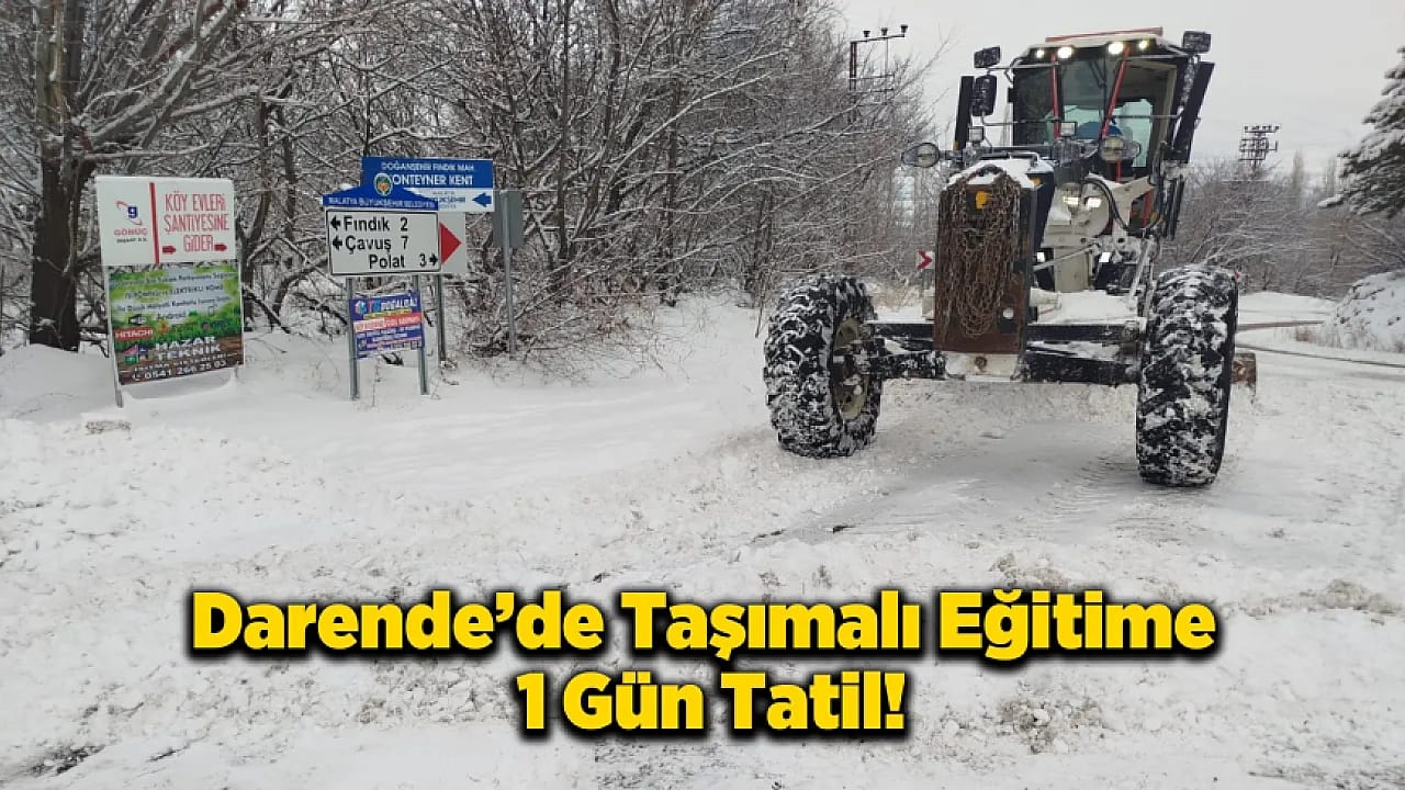 Darende'de Don ve Buzlanma Alarmı