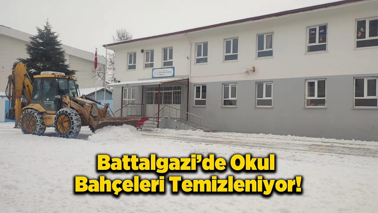 Battalgazi'de Okullar için Kar Mesaisi!