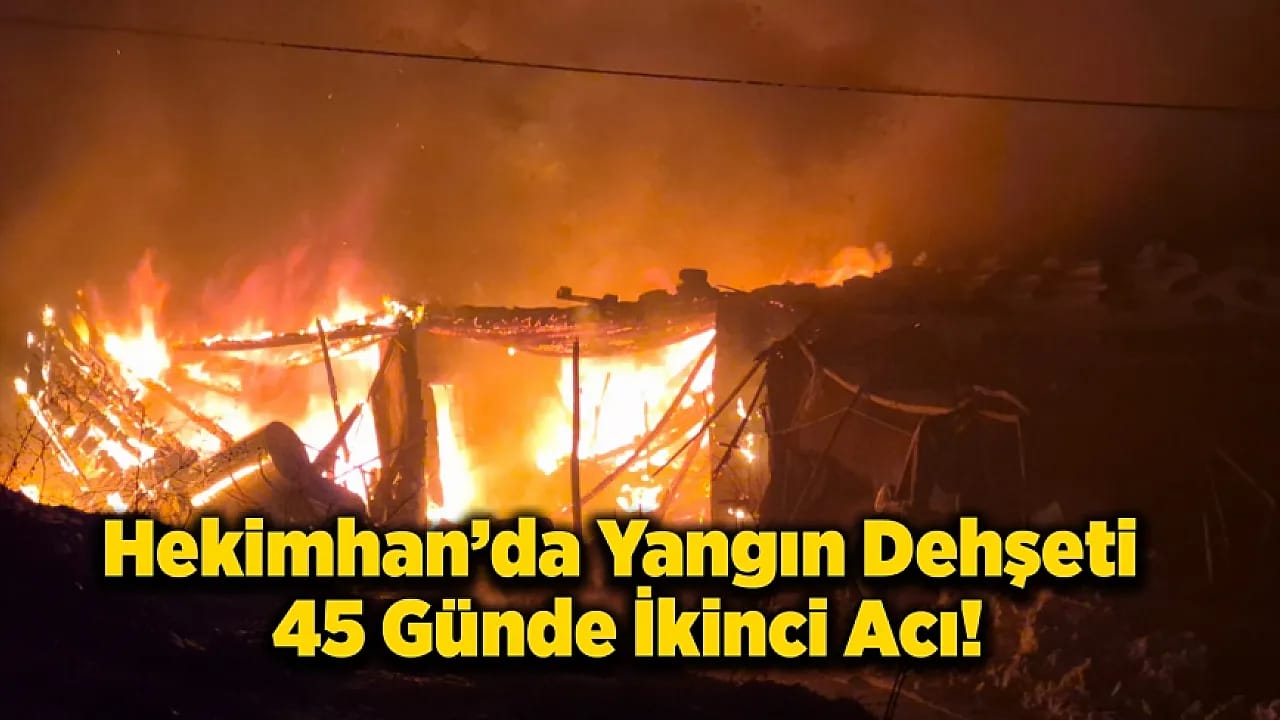 Malatya Hekimhan'da Bir Aile, 45 Günde İki Yangın