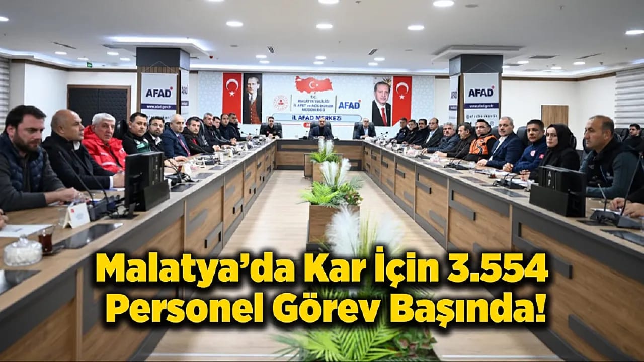 Malatya'da Kar Seferberliği: 3.554 Personelle Dev Operasyon!