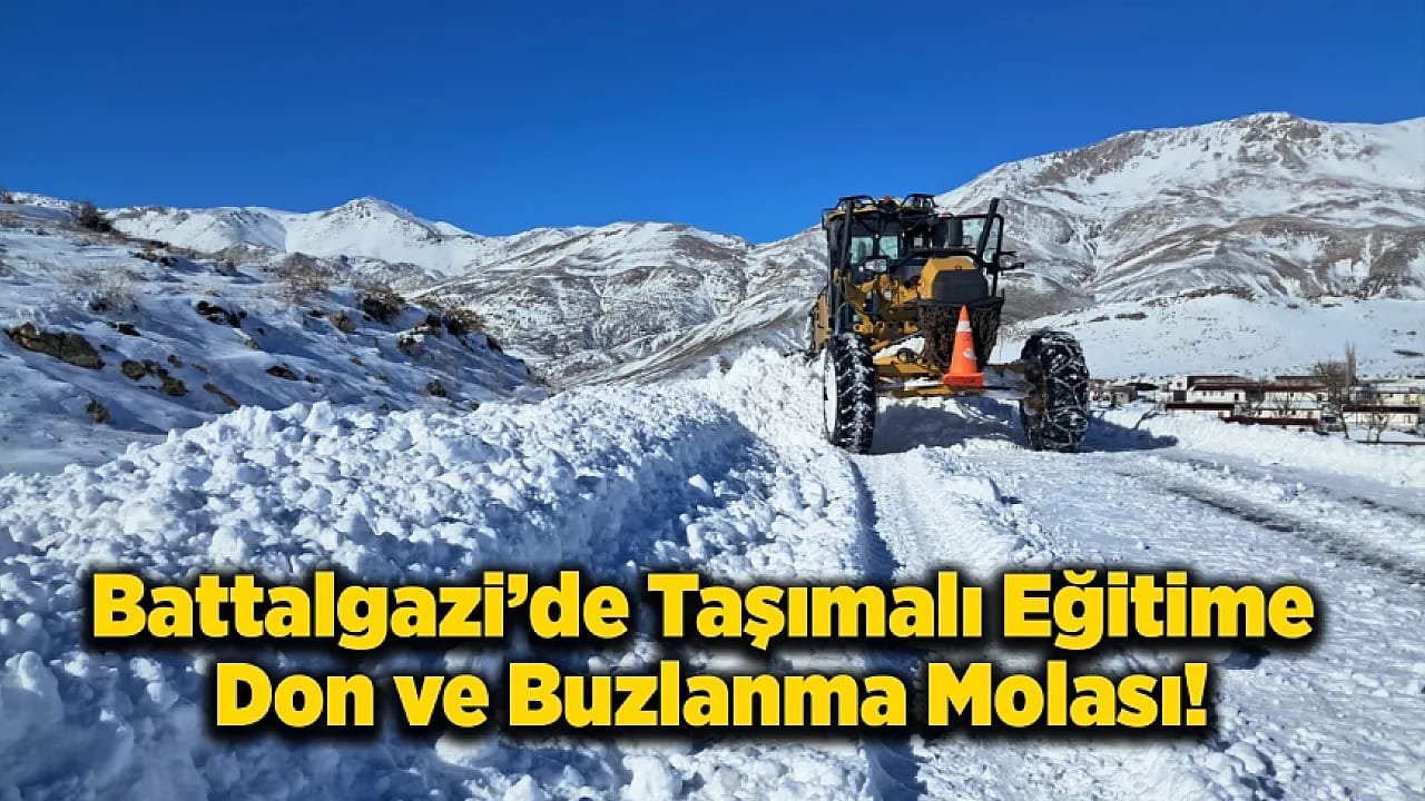 Malatya Buzlanma Nedeniyle Okullara Mola!
