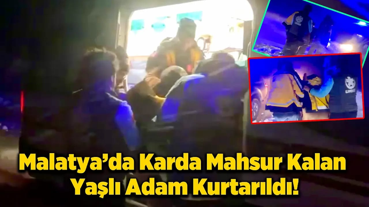 Malatya'da Korku Dolu Anlar! 2 Saat Boyunca Mahsur Kaldı