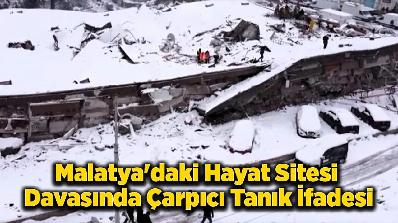 Malatya Hayat Sitesi'nde Şok İfade: Üst Katın Tablasını Kestiler!