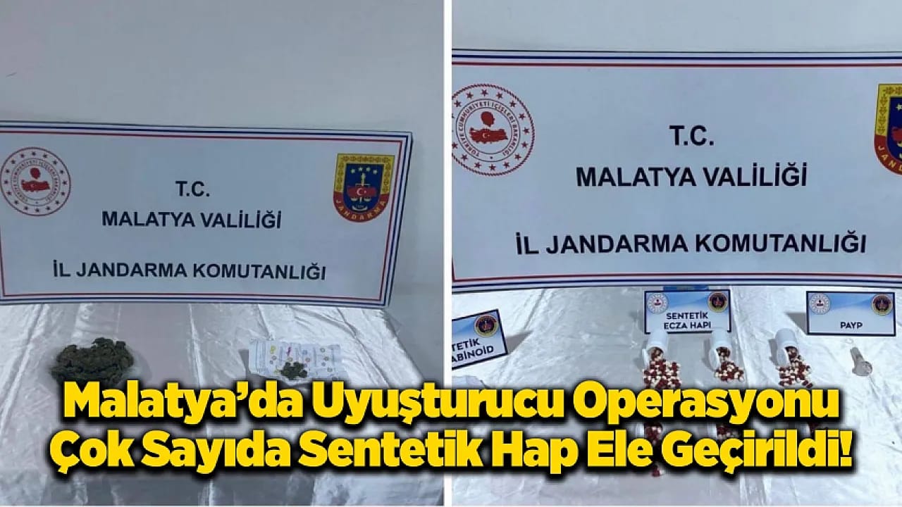 Malatya Jandarmasından Zehir Tacirlerine Darbe!