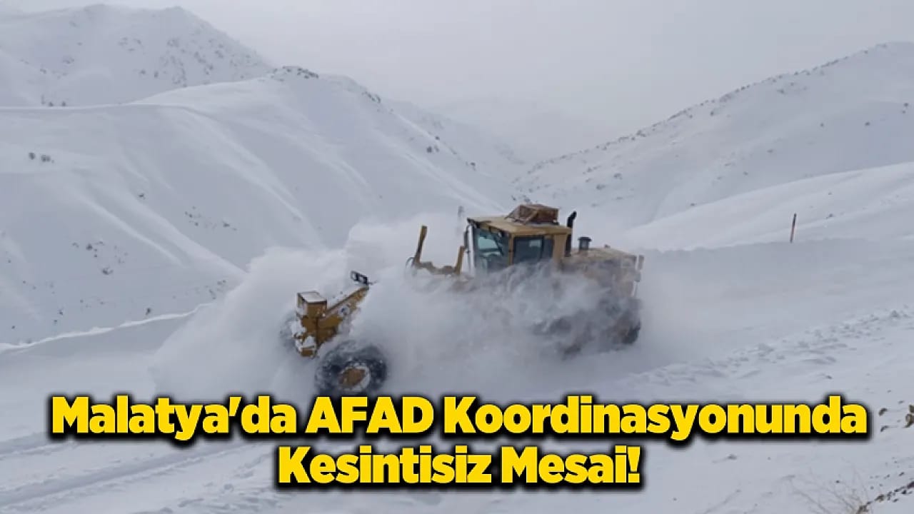 Malatya İçin Afet Planı Devreye Alındı