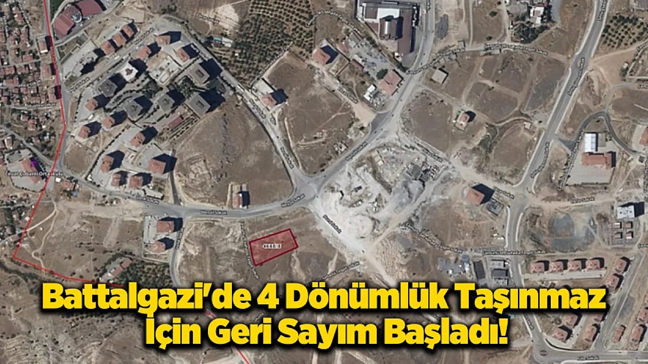 Battalgazi'de İhale Heyecanı! 4 Dönüm Yeni Sahibini Bekliyor