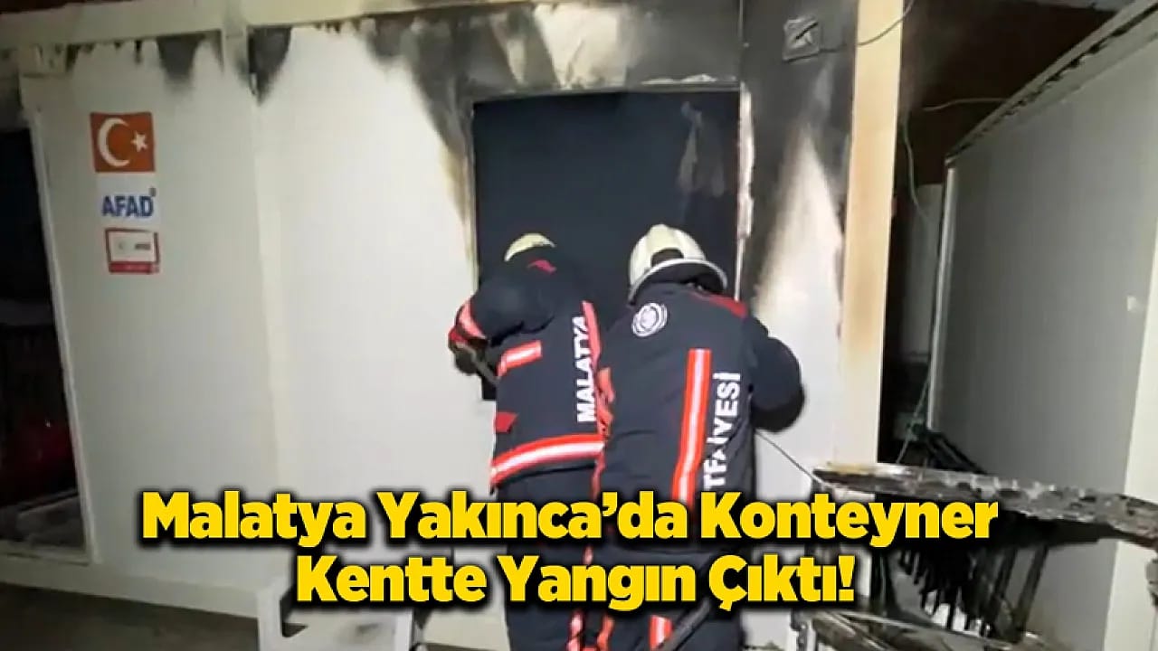Yeşilyurt'ta Korkutan Yangın! Konteyner Kentten Dumanlar Yükseldi
