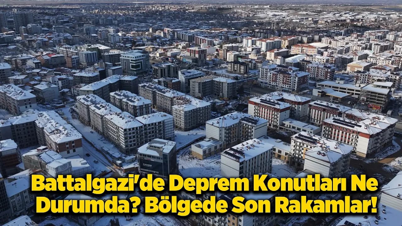 Battalgazi'de Deprem Mesaisi! Battalgazi'de Kaç Konut Teslim Edildi?