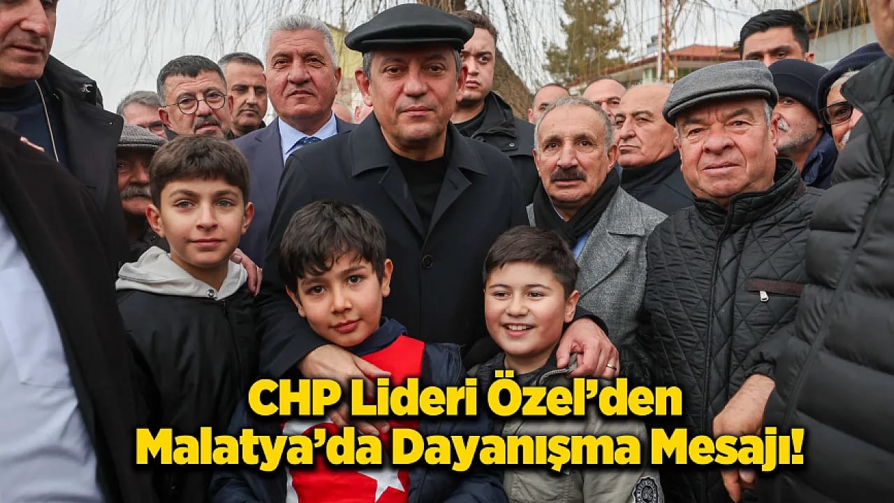 Özgür Özel Malatya'da Karanfillerle Şehitleri Andı, Dayanışma Talimatını Verdi!