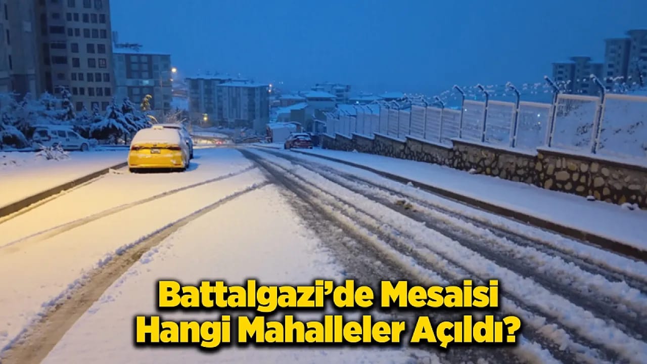 Battalgazi'de Kar Mesaisi: Sahur Sonrası Sahada Denetim!