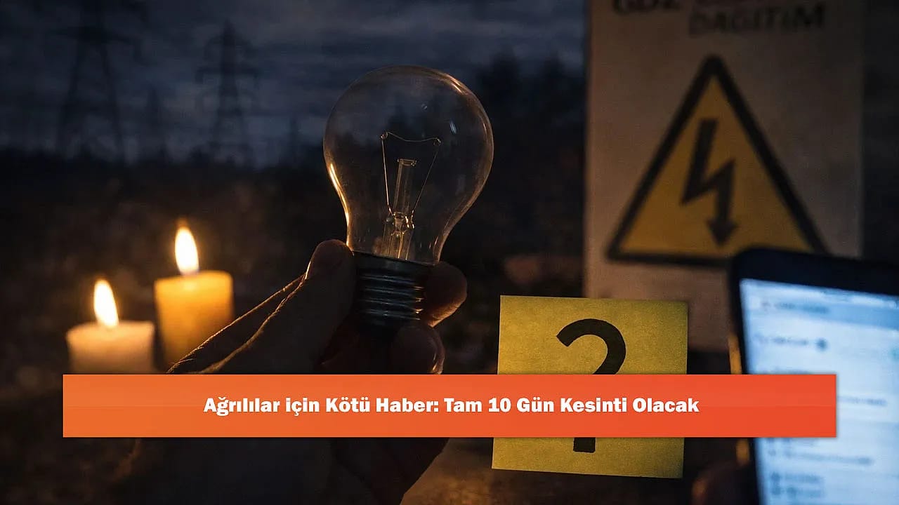 Ağrılılar için Kötü Haber: Tam 10 Gün Kesinti Olacak