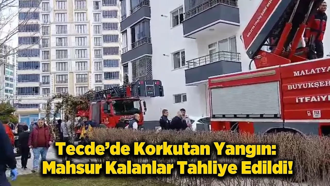 Tecde Mahallesi'nde Bodrum Katı Yangını Paniğe Neden Oldu