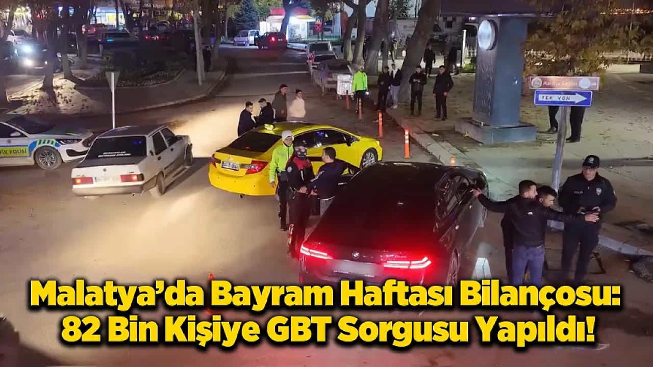 Malatya'da Bayram Denetimi Nefes Kesti: 82 Bin Sorgulama, 495 Men!