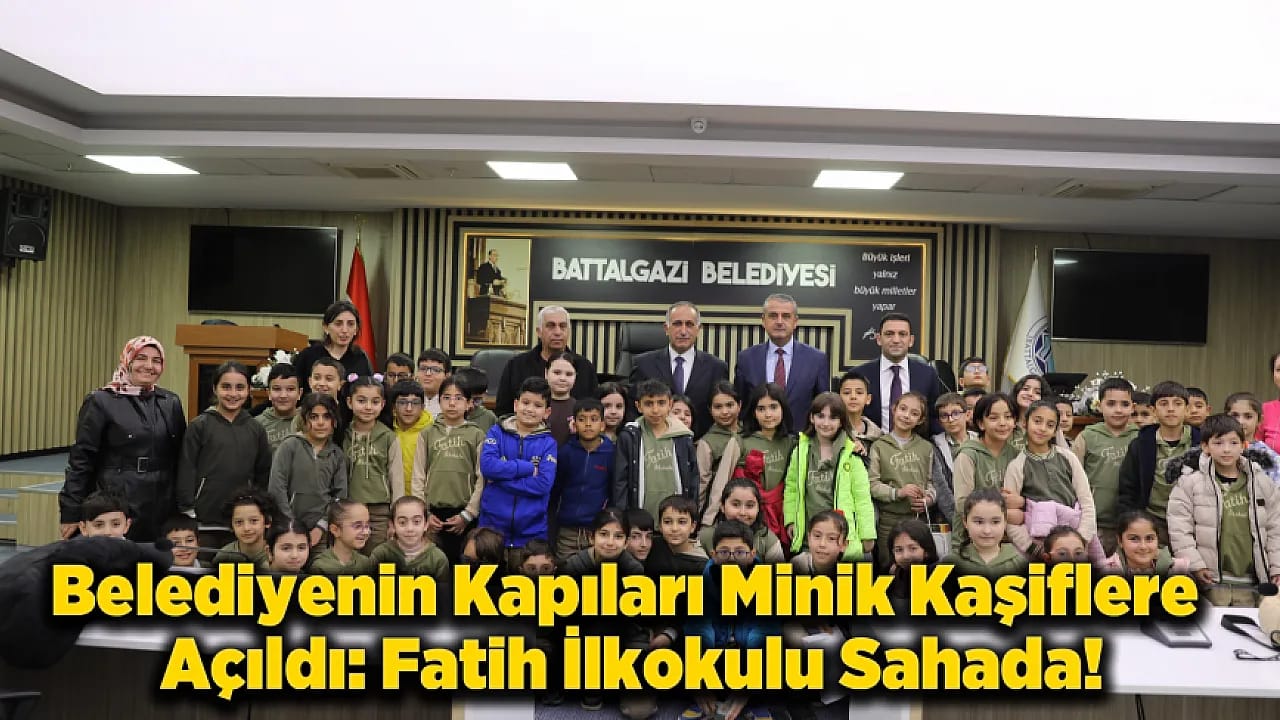 Malatya Battalgazi Belediye Meclisi'nde Özel Konuklar: Fatih İlkokulu Öğrencileri Şehir Yönetimini Öğrendi
