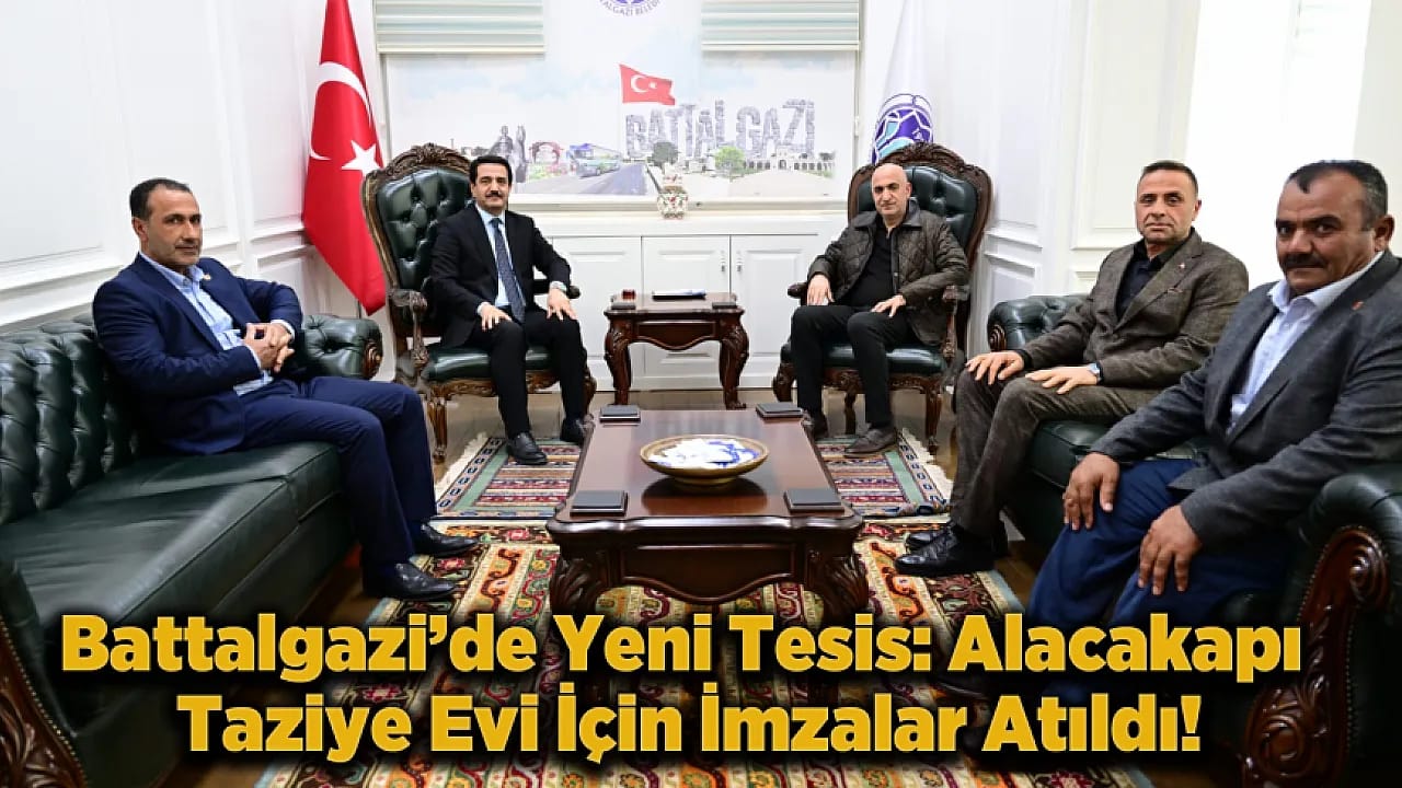Battalgazi'de Yeni Tesis: Alacakapı Taziye Evi İçin İmzalar Atıldı