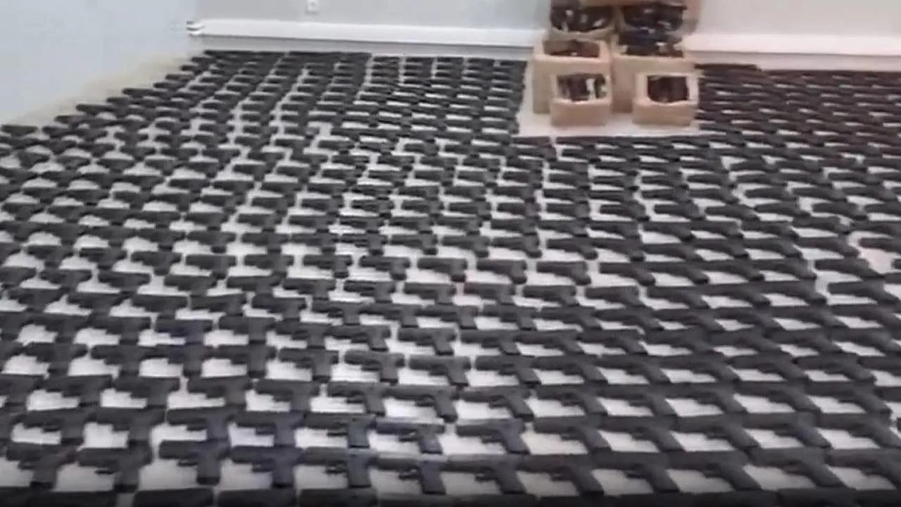 İki İlde Dev Silah Operasyonu! Binlerce Tabanca ve Parça Ele Geçirildi
