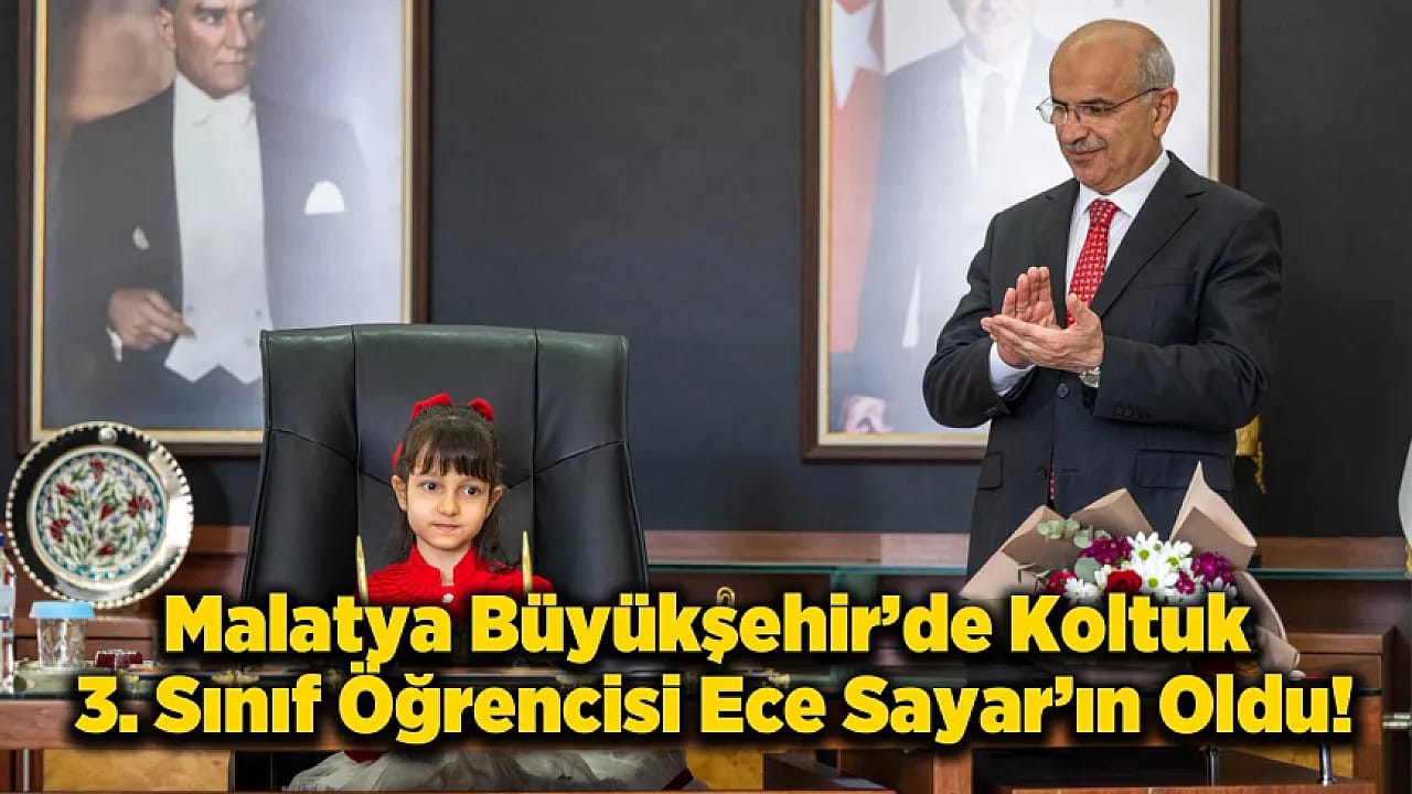 Malatya'nın Minik Başkanı Göreve Hızlı Başladı!