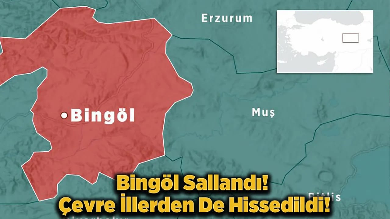 Bingöl'de 4.4 Büyüklüğünde Deprem