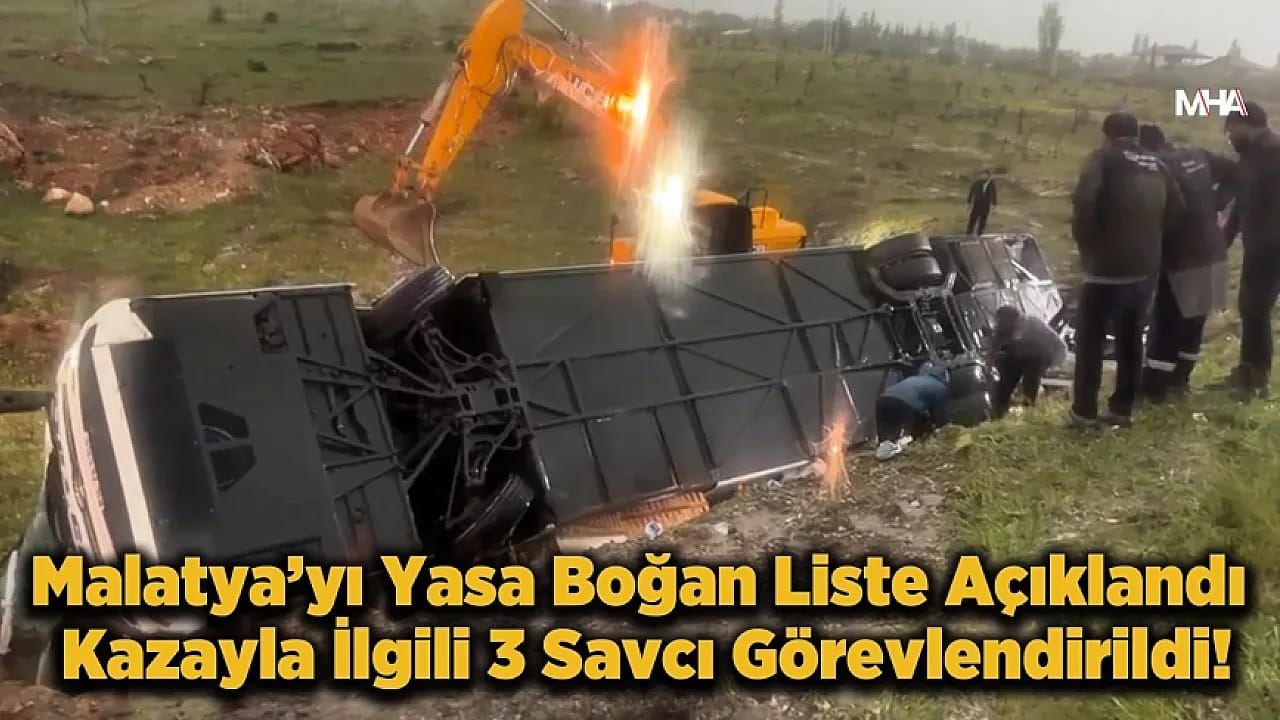 Malatya'daki Otobüs Kazasında Kimlikler Belli Oldu! 10 Yaşındaki Türker'den Acı Haber