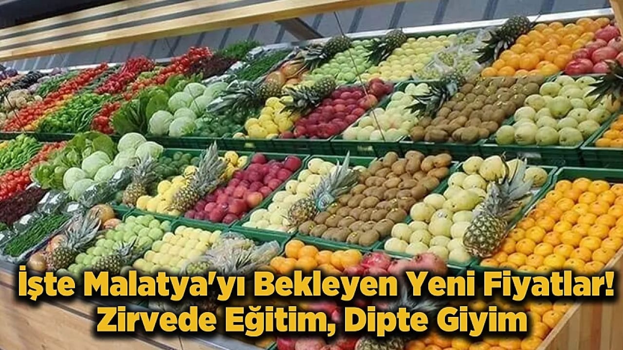 Malatya'da Enflasyon Tablosu! Konut ve Gıda Fiyatları Ne Kadar Arttı?
