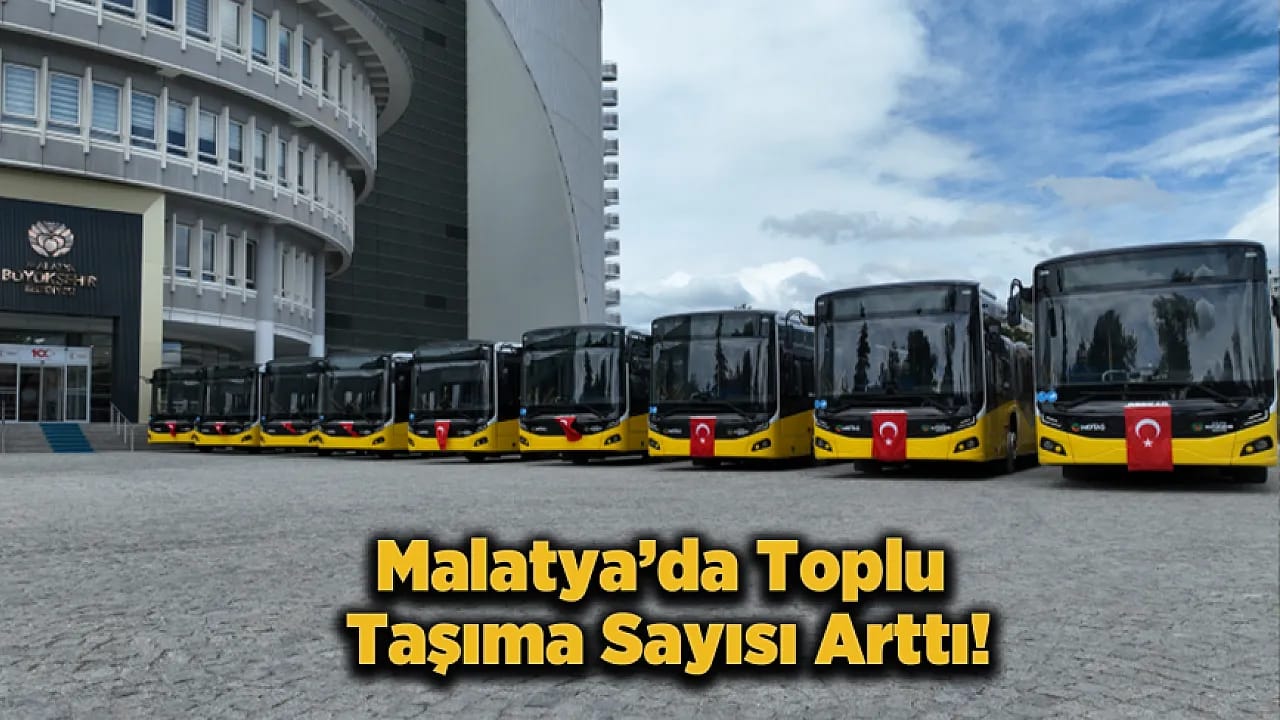 Malatya'da Ulaşım Filosuna 12 Yeni Otobüs