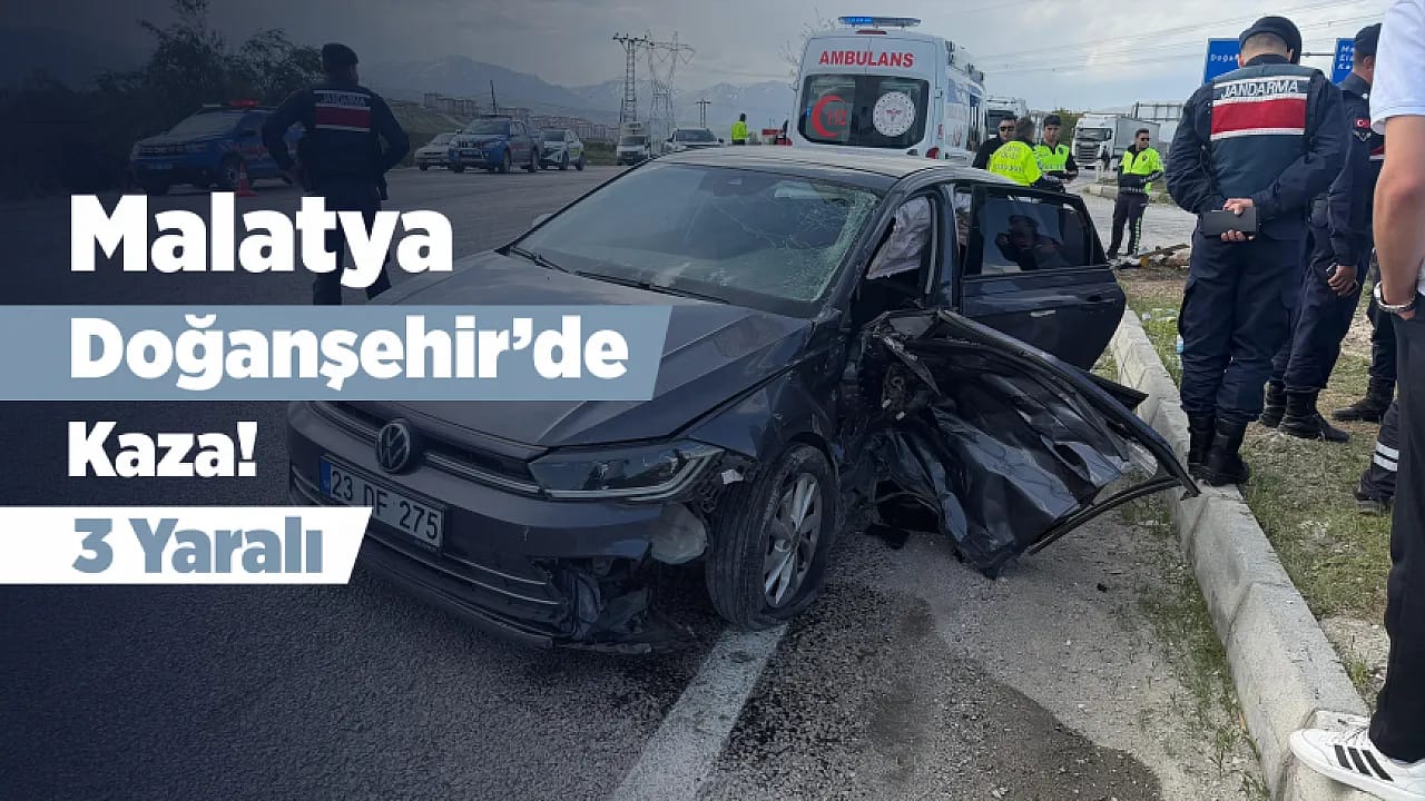 Malatya-Adıyaman Yolunda Korkutan Kaza! Araçlar Savruldu