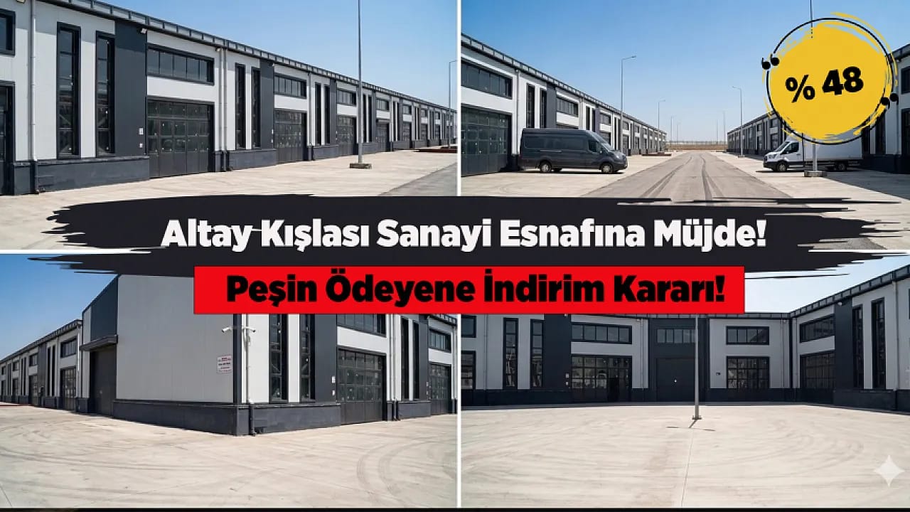 Yeşilyurt Sanayi Sitesi'nde Tarihi İndirim! İş Yerleri Yarı Fiyatına Düşecek