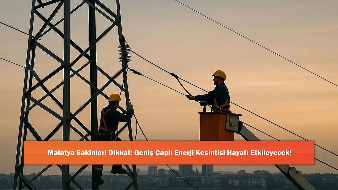 Malatya Sakinleri Dikkat: Geniş Çaplı Enerji Kesintisi Hayatı Etkileyecek!