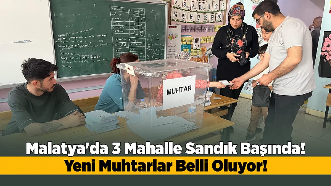 Malatya'da Ara Seçim Heyecanı! Vatandaşlar Sandık Başında