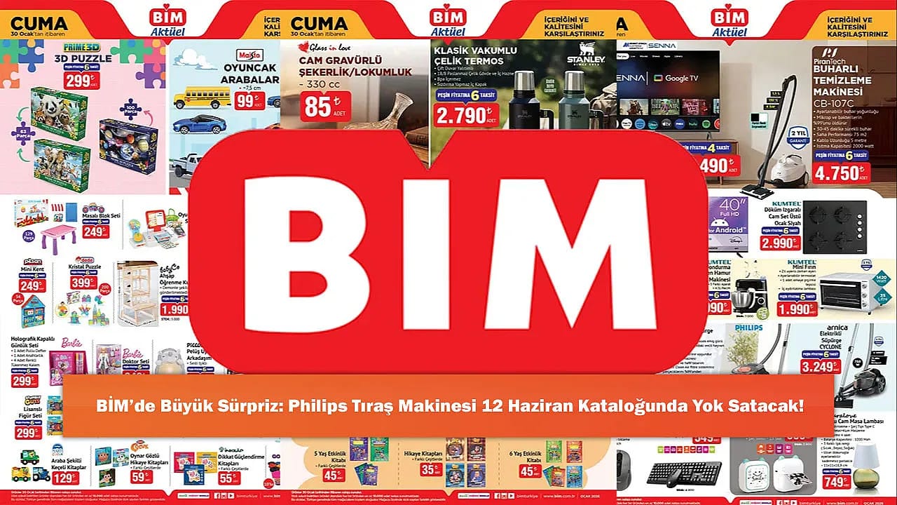 BİM'de Büyük Sürpriz: Philips Tıraş Makinesi 12 Haziran Kataloğunda Yok Satacak!