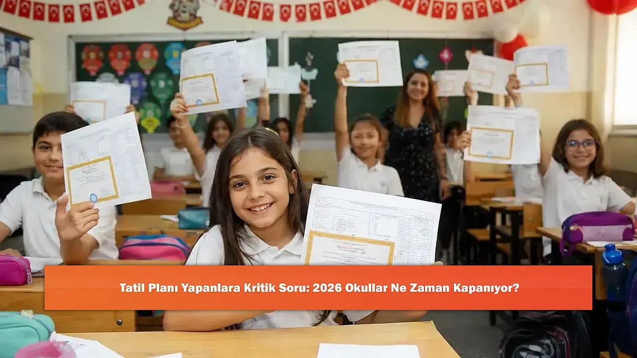 Tatil Planı Yapanlara Kritik Soru: 2026 Okullar Ne Zaman Kapanıyor?