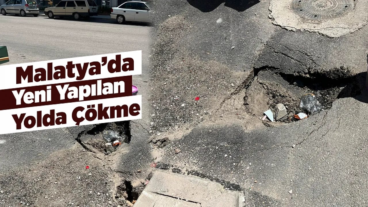 Malatya Tevfik Temelli Caddesi'nde Yolda Çökme Meydana Geldi!