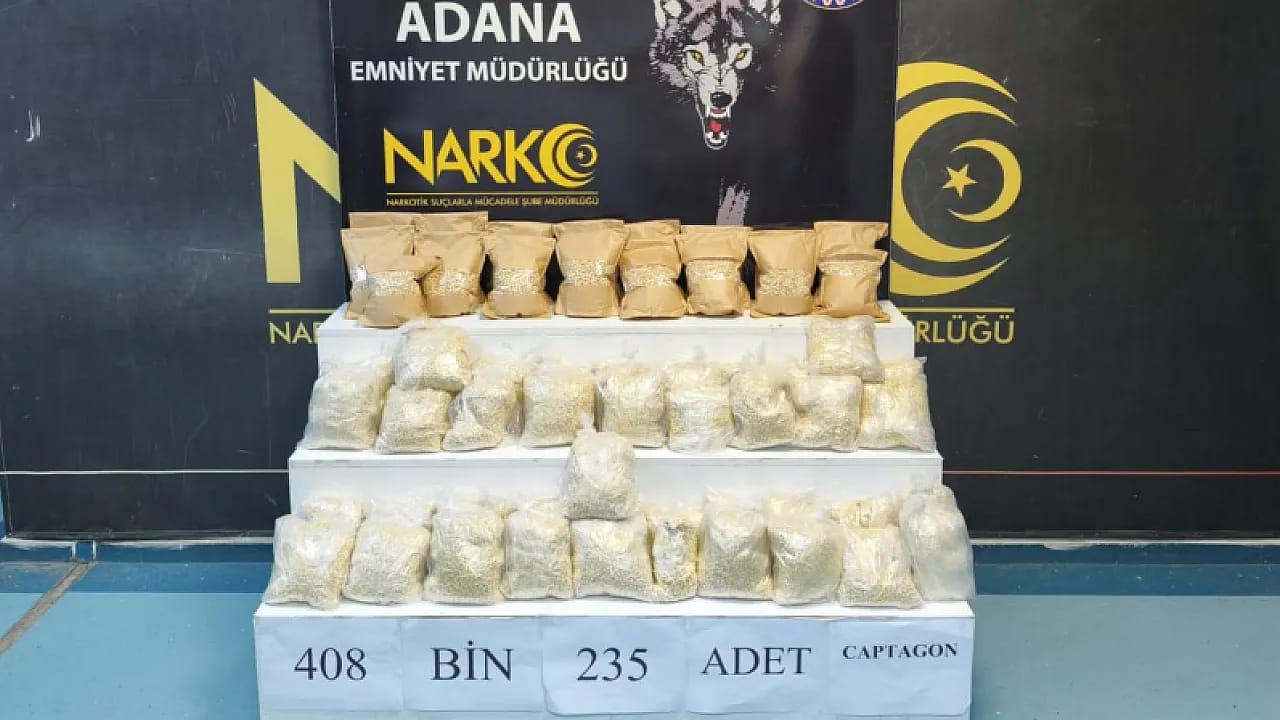Adana'da Uyuşturucu Operasyonu! Tırdan 408 Bin Hap Çıktı