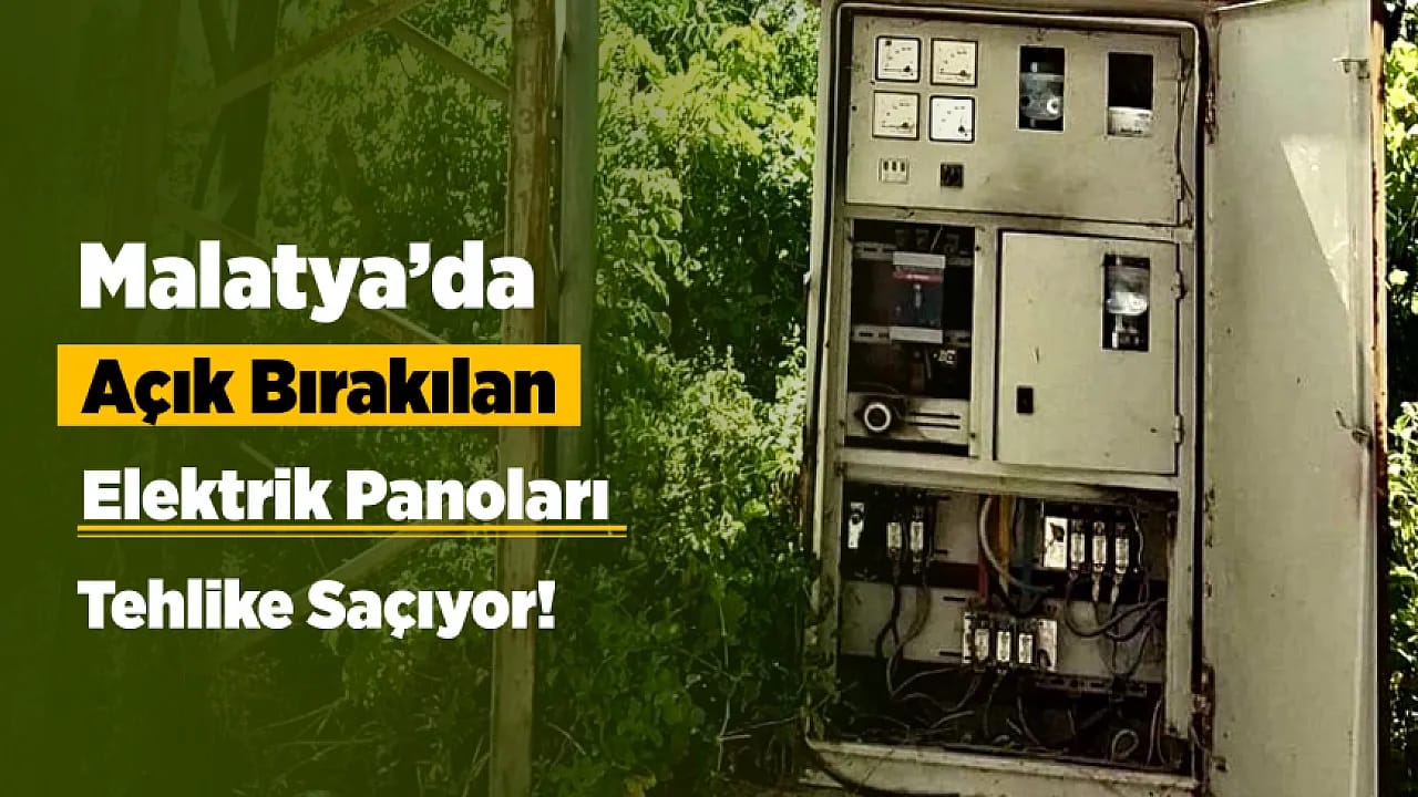 Malatya'da Okul Yolundaki Açık Elektrik Panoları Tepki Çekti!