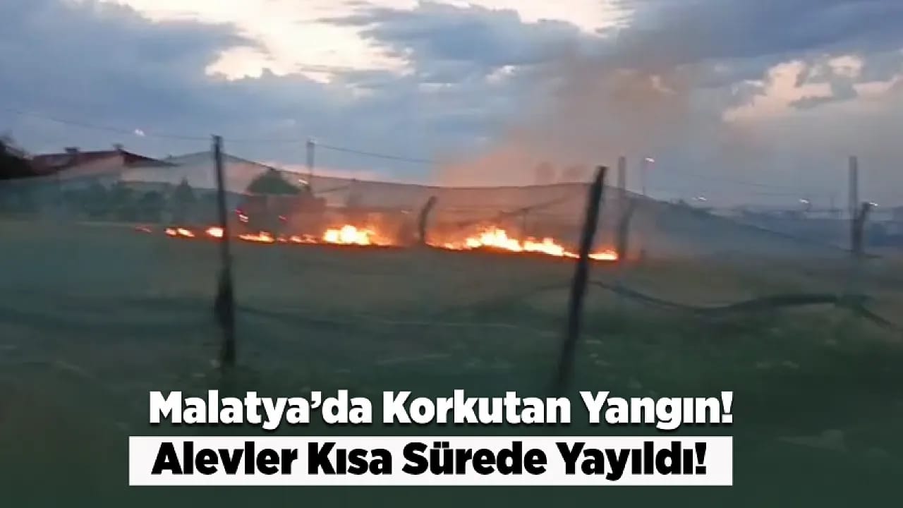 Malatya TOKİ Konutları Yakınında Yangın! İtfaiye Zamanla Yarıştı