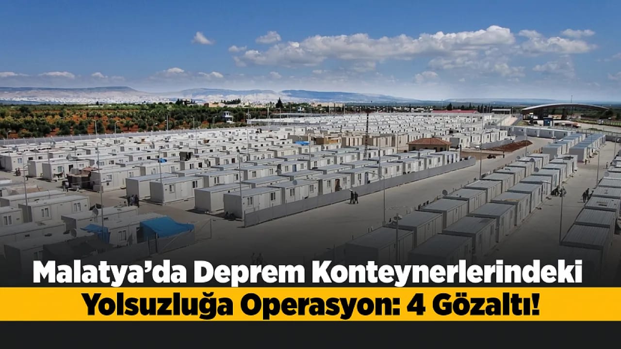 ERTV Gündeme Getirdi, Malatya'da Operasyon Yapıldı: 4 Gözaltı!