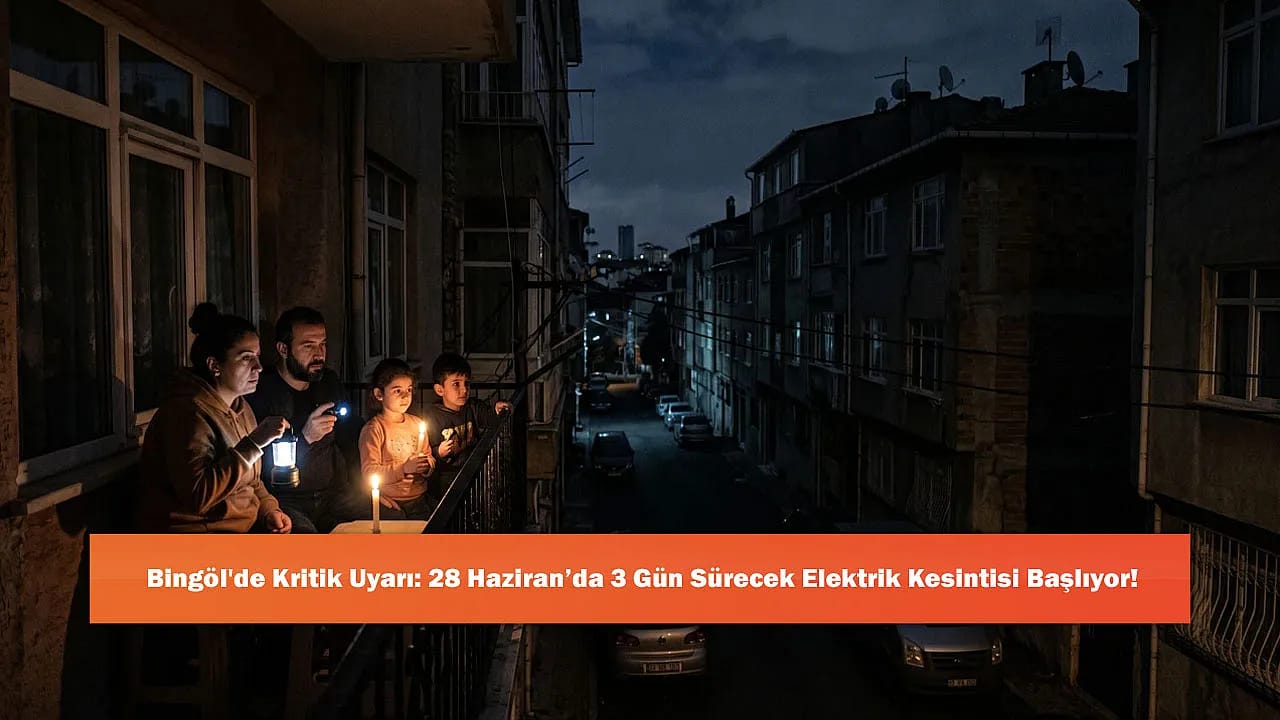 Bingöl'de Kritik Uyarı: 28 Haziran'da 3 Gün Sürecek Elektrik Kesintisi Başlıyor!