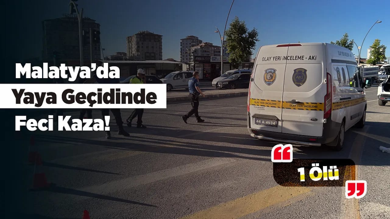 Malatya'da Yaya Geçidinde Ölümle Biten Kaza! Sürücü Gözaltında
