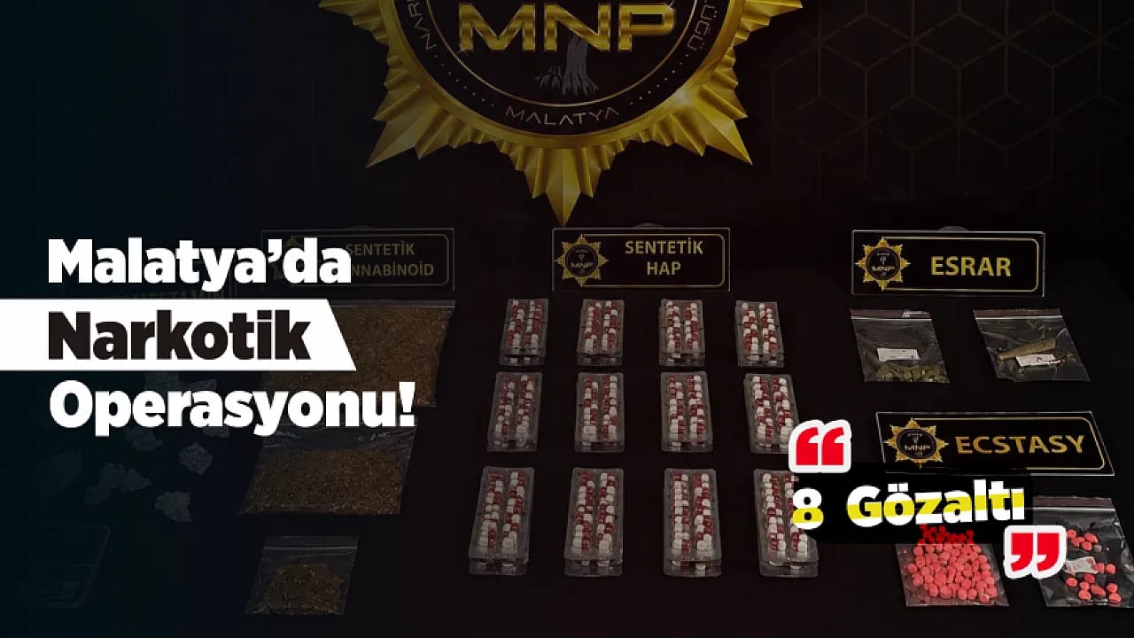 Malatya'da Torbacı Operasyonu! Çok Sayıda Uyuşturucu Madde Ele Geçirildi