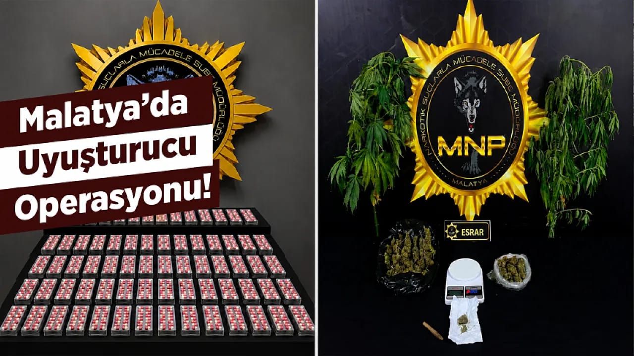 Malatya'da Zehir Tacirlerine Ağır Darbe! 7 Tutuklama
