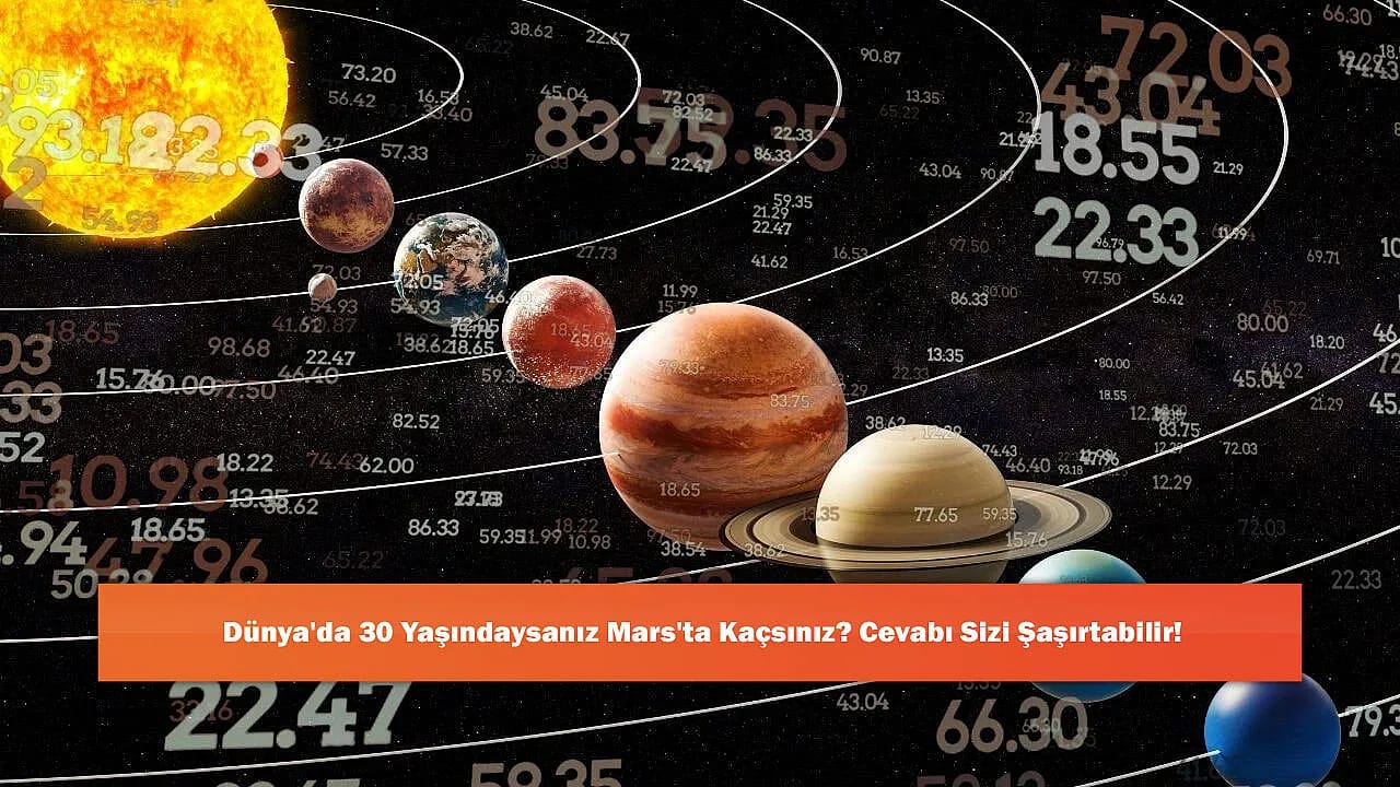 Dünya'da 30 Yaşındaysanız Mars'ta Kaçsınız? Cevabı Sizi Şaşırtabilir!